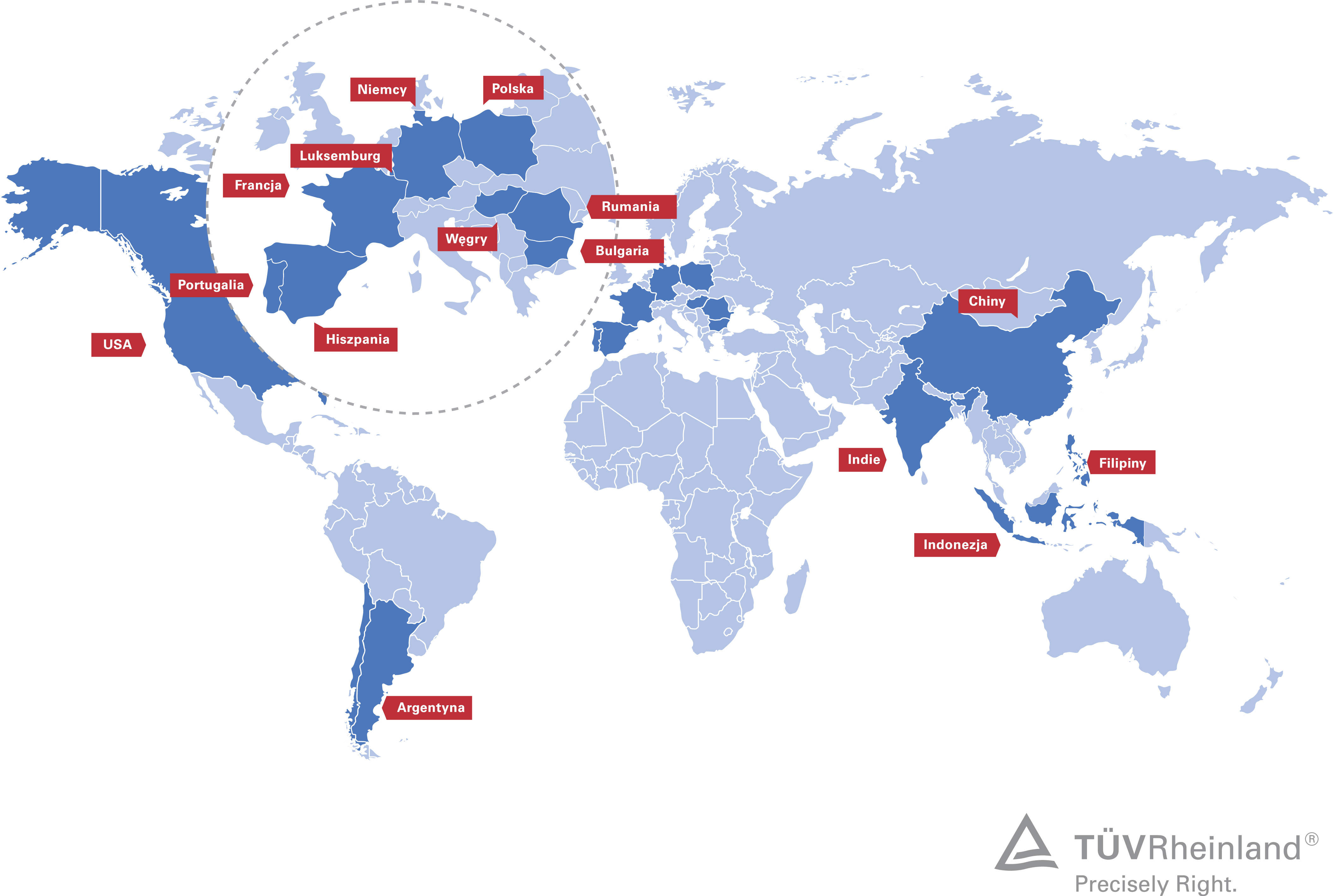 Lokalizacje Akademii T&Uuml;V Rheinland